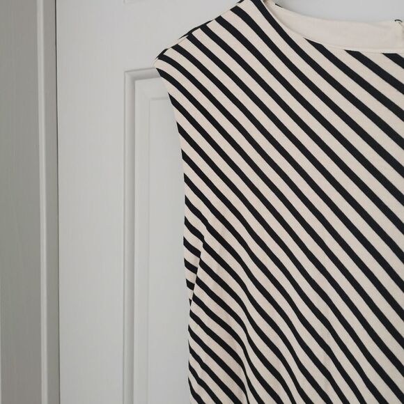H&M striped midi dress size M - Picture 2 of 4